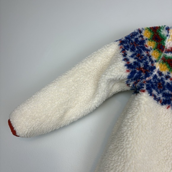 Polo Ralph Lauren Sherpa Fair Isle Teddy Fleece Jacket Ski Zip Girl Sz 5 - Picture 16 of 16